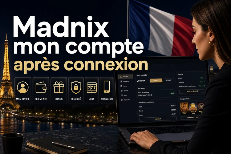 Madnix mon compte: que peut-on gérer après connexion?
